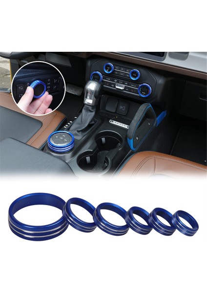 Mavi Için Klima Far Anahtarı Düğmesi Kapağı (Yurt Dışından)