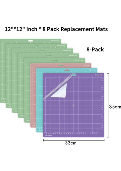 Kesme Matları, Vinil 8 Paket Çeşitli Kesme Matları 12X12 Inç, Kesme Matları (Yurt Dışından) modelleri