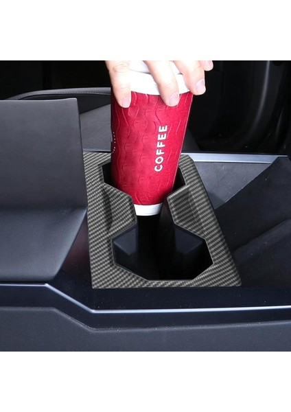 Mat Karbon Fiber Desenli Orta Konsol Bardak Tutucu Kapağı (Yurt Dışından) fırsatları
