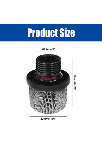 Havasız Boya Püskürtme Makinesi Giriş Süzgeci, 3/4 Inç Giriş Süzgeci Ekranı (Yurt Dışından) modelleri