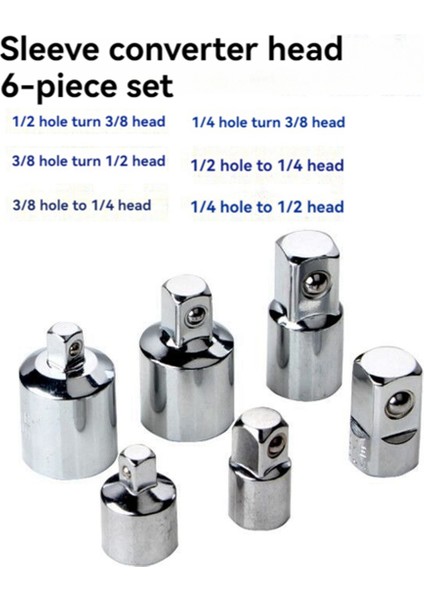 6 Adet Cırcır Anahtarı Soket Dönüştürücü Kovan Başlığı Adaptörü (Yurt Dışından) indirimleri