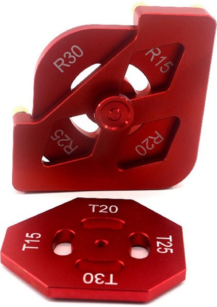 Ahşap Işleme Yuvarlak Köşe Pah Şablonu Yay / T Köşe Ölçer (Yurt Dışından)