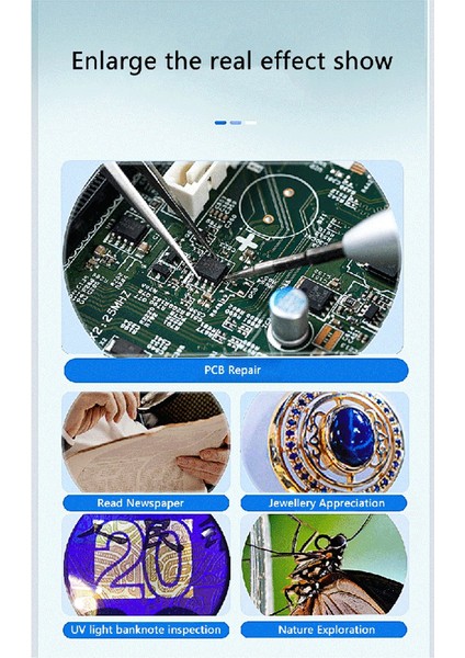 Yüksek Çözünürlüklü Elde Taşınabilir Büyüteç Fotoğraflanabilir (Yurt Dışından) fırsatları