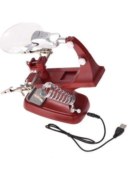 Temel Araç - 3x/4.5x LED Lehimleme Demiri Büyüteç (Yurt Dışından)