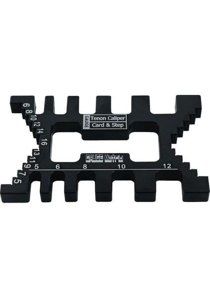 Alüminyum Kuyruklu Kırlangıç Jig Hassas Tenon Boşluk Ölçer Ağaç Işleme Siyah (Yurt Dışından)