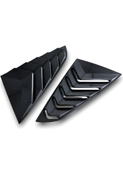 Karbon Fiber Için Araba Arka Yan Cam Panjur Kapağı Döşemesi (Yurt Dışından)