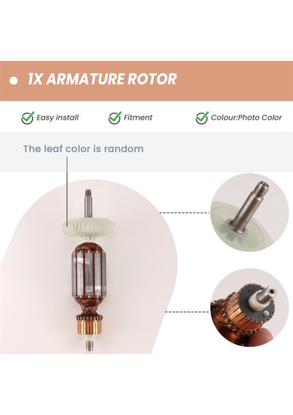 Açı Taşlama Makinesi Için AC220V-240V Armatür Rotor Çapa Değişimi (Yurt Dışından)