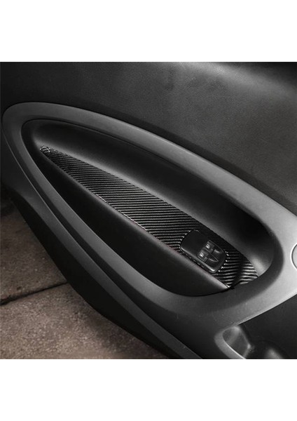 Karbon Fiber Pencere Camı Kaldırma Düğmesi Trim Anahtarı Kapağı (Yurt Dışından) modelleri