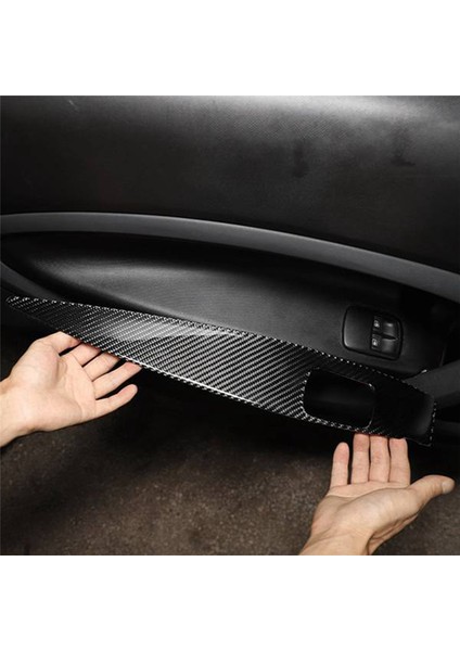 Karbon Fiber Pencere Camı Kaldırma Düğmesi Trim Anahtarı Kapağı (Yurt Dışından) indirimleri