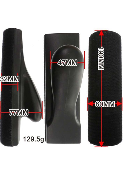 El Taşlama Diski 80X190MM Siyah Yapışkanlı Cilalama Yapışkan Diski (Yurt Dışından)