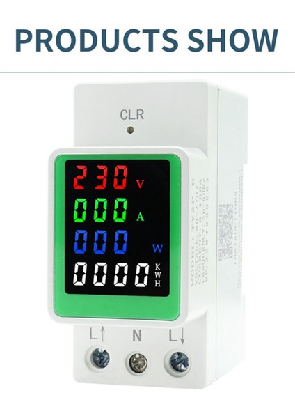 110V 220V 100A Voltaj Akım Kwh Elektrik Enerjisi Monitör Metre (Yurt Dışından) fiyatları