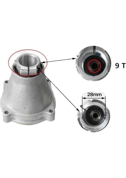 28MM 9-Dişli Çim Biçme Makinesi Bağlantı Diski (Yurt Dışından)