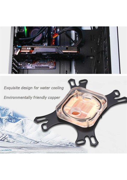 Lga Bakır Cpu Soğutucu Için Evrensel Su Soğutma Bloğu Bakır Soğutucu (Yurt Dışından) indirimleri