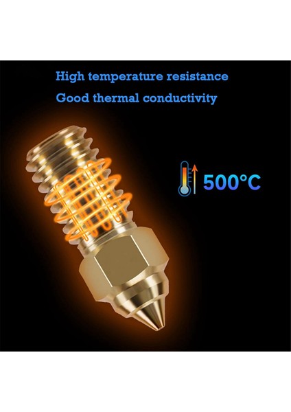 Neptune 4 Için 15 Adet Çubuk Nozul, 7 Adet 0.4mm ve 2 Adet 0.2/0.6/0.8/1.0mm (Yurt Dışından) fırsatları