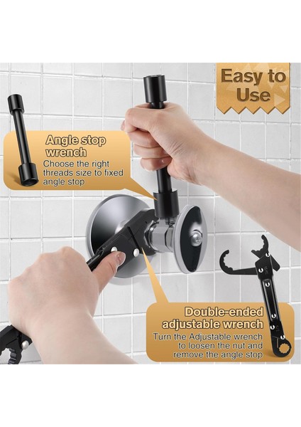 3'ü 1 Arada Sıhhi Tesisat Aleti Açı Durdurma Anahtarı Seti, Su Borusu Anahtarı (Yurt Dışından) fiyatları