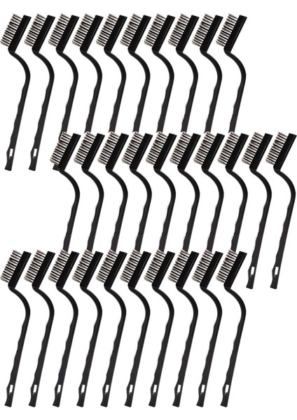 30 Adet Mini Tel Fırça, Temizlik Için Paslanmaz Çelik Fırça (Yurt Dışından)