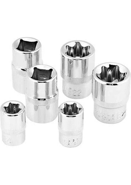 Torx Soket Seti Torx Yıldız Bit Tork Dişi E-Soket Seti E4-E24 14 Adet (Yurt Dışından)