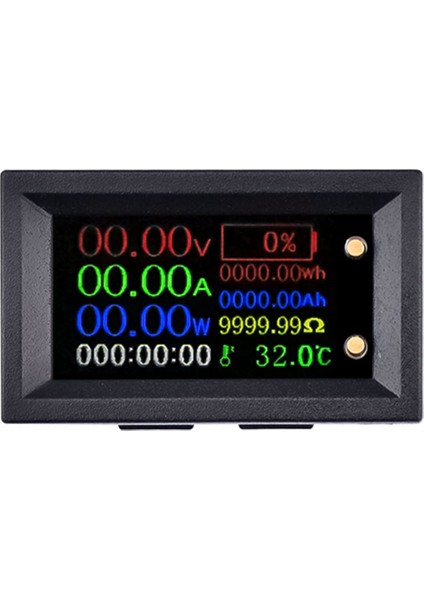 20A Voltmetre Ampermetre 9ın1 Çok Işlevli IPS LCD Voltaj Test Ölçer (Yurt Dışından)