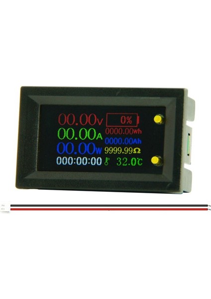 20A Voltmetre Ampermetre 9ın1 Çok Işlevli IPS LCD Voltaj Test Ölçer (Yurt Dışından)