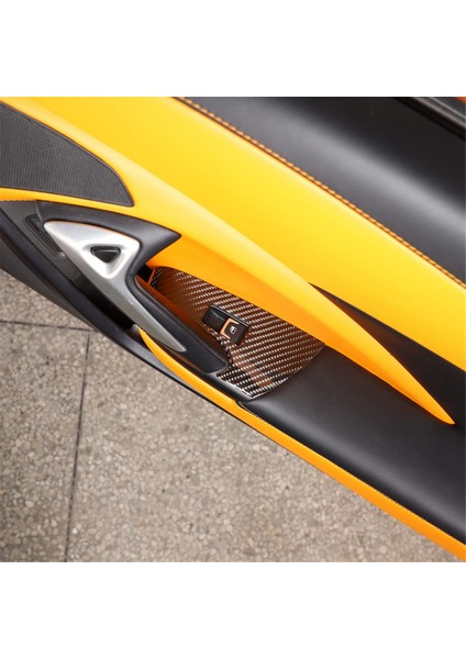 C7 14-19 Araba Cam Kaldırma Anahtarı Paneli Kapak Trim Stickerı (Yurt Dışından) fırsatları