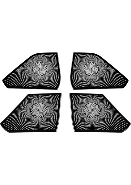 Araba Kapı Korna Kılıfları Paslanmaz Çelik Korna Çerçevesi Siyah (Yurt Dışından) fiyatları