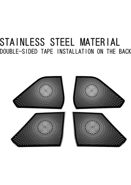 Araba Kapı Korna Kılıfları Paslanmaz Çelik Korna Çerçevesi Siyah (Yurt Dışından) indirimleri