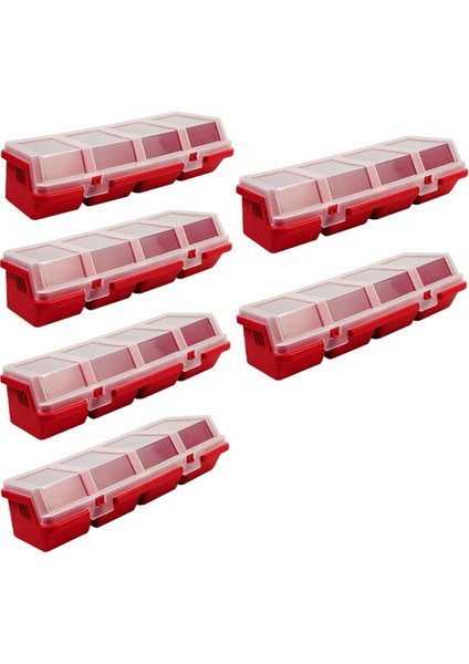 6 Adet Vida Düzenleyici Saklama Kutuları Kapaklı, Plastik (Yurt Dışından)