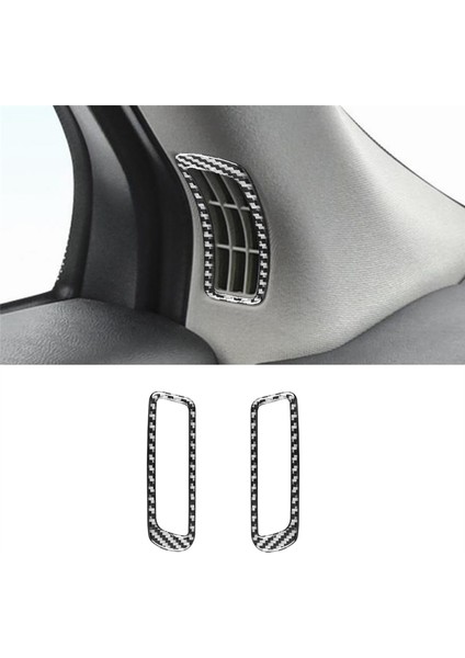 Karbon Fiber Araba A Sütunu Hava Çıkış Havalandırma Kapağı Trimleri Sticker (Yurt Dışından)