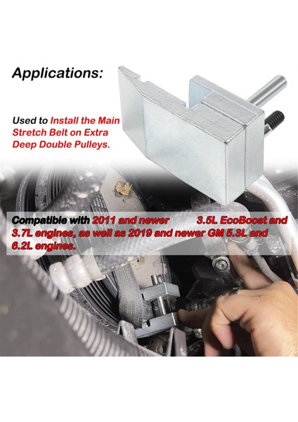 59350 3.5l ve 3.7l Motorlar Için Germe Kayışı Montaj Aparatı 2011 (Yurt Dışından) modelleri