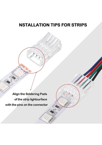 LED Işık Şeridi Konnektörleri 20 Su Geçirmez LED Adaptör Konnektörü (Yurt Dışından) fırsatları