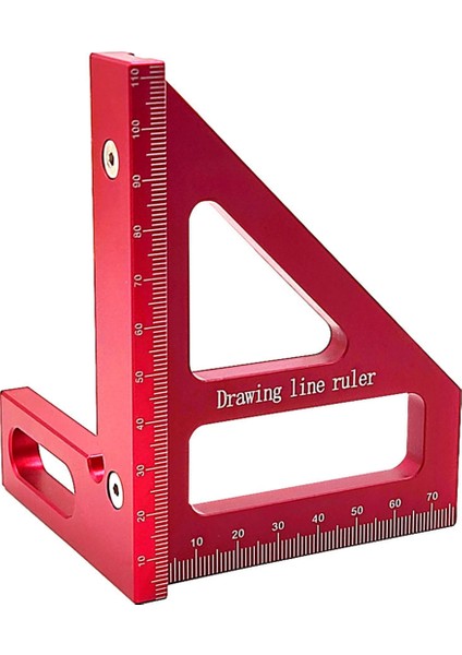 2 Adet Çok Açılı Gönye Üçgen Cetvel ve T-Kare Delik Çizme Cetveli-A (Yurt Dışından) indirimleri