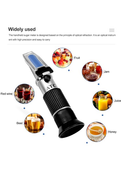 Şarap Test Cihazı El Tipi Refraktometre Şeker Içeriği Test Cihazı (Yurt Dışından) fırsatları