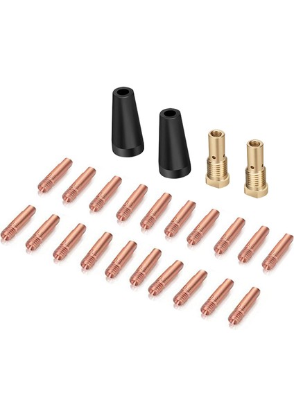 24 Adet Mıg Kaynak Torç Takımı 0.8/0.9mm Pirinç Kaynak Uçları Takımı FC90 Için (Yurt Dışından)