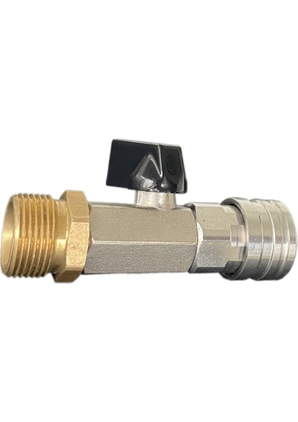 Yüksek Basınçlı Yıkama Makinesi Küresel Vana 1/4 ve M22 14MM Hızlı Bağlantı (Yurt Dışından)