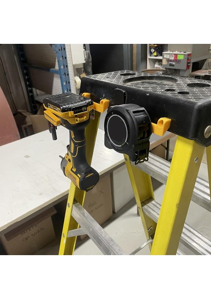 Merdiven Üzerinde Elektrikli Alet Için Ölçüm Bandı Tutucu Alet Depolama, 4 Adet Kırmızı (Yurt Dışından) fırsatları