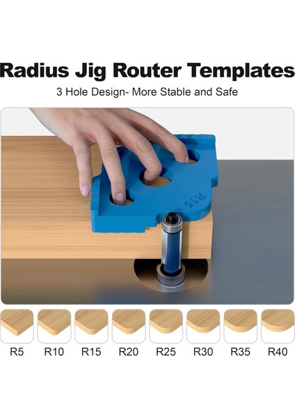 Radius Jig Yönlendirici Şablonları 4 Parça, Köşe Radius Yönlendirme Şablonları (Yurt Dışından) modelleri