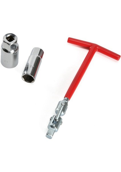 Buji Soket Anahtarı Seti Soket Anahtarı Kırmızı Saplı 4 Parça Set 16MM (Yurt Dışından)