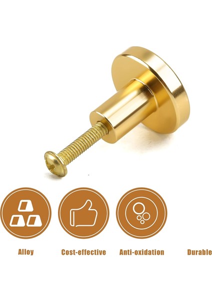 8 Adet Dolap Düğmesi, Yuvarlak Şifonyer Çekmece Düğmesi Gardırop Çekmecesi Altın (Yurt Dışından) fiyatları