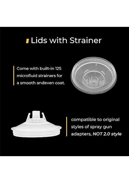 Boya Kabı Liner ve Kapak Sistemi, 20 Oz Kit - 50 Kapak 50 Liner (Yurt Dışından)