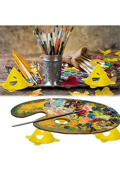 24 Adet Ressam Piramit Standı Mini Boya Üçayaklı Rüzgar Geçirmez Rulo (Yurt Dışından) modelleri