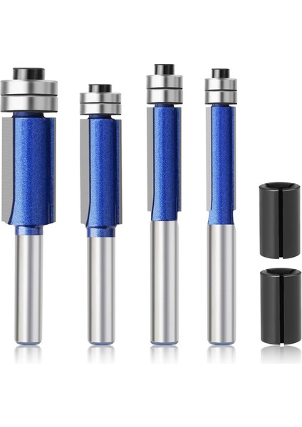 4pc Düz Freze Ucu 1/4 Inç, Ahşap Işleme Için Düz Kesim Freze Ucu (Yurt Dışından)