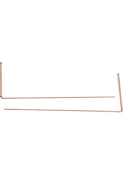 Saf Bakır 2 Adet Kehanet Çubukları - Su, Hazine Kehaneti Için (B) (Yurt Dışından)