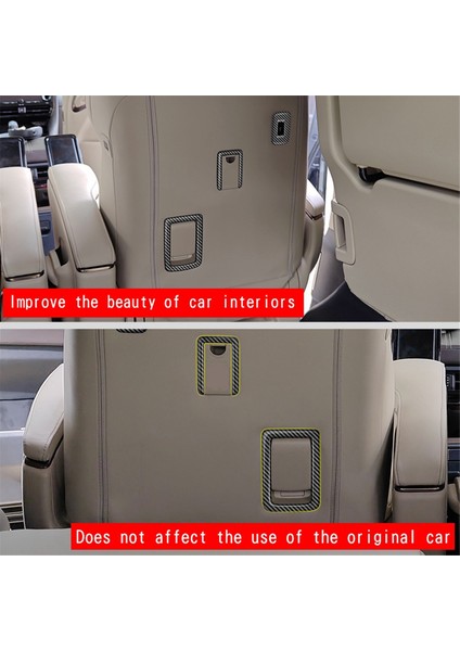 Araba Ikinci Sıra Koltuk Düğmesi Çerçeve Trimi Karbon Fiber Desen (Yurt Dışından) indirimleri