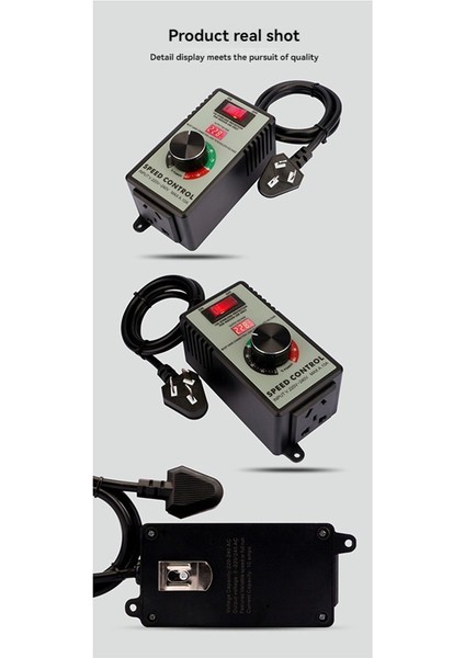 4000W Değişken Voltaj Regülatörü Öğütücü Kontrol Cihazı Us Plug (Yurt Dışından) fırsatları