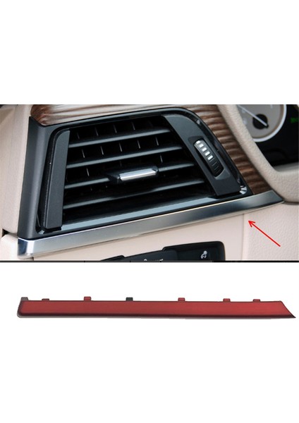 Araba Gösterge Paneli Sol Ac Havalandırma Çıkış Paneli Trim Şeridi Red Için (Yurt Dışından) indirimleri