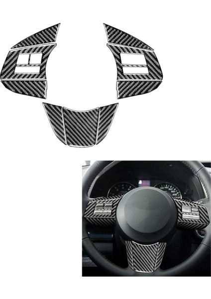 Direksiyon Simidi Düğme Paneli Kapağı Trim Çıkartması Aksesuarlarıa (Yurt Dışından) fırsatları