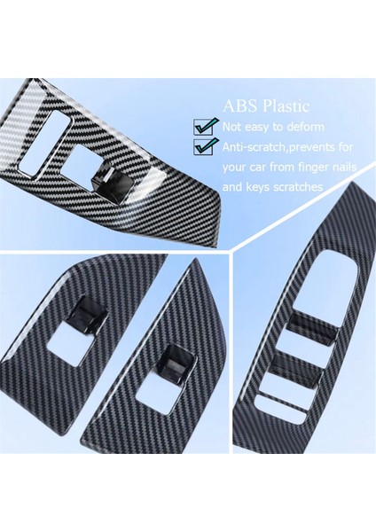 Araba Cam Kaldırma Anahtarı Paneli Kapağı Kapı Kol Dayanağı Kapağı (Yurt Dışından)