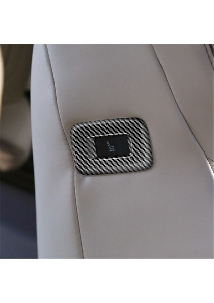 Araba Orta Sıra Koltuk Yan Düğme Çerçeve Karbon Fiber (Yurt Dışından)