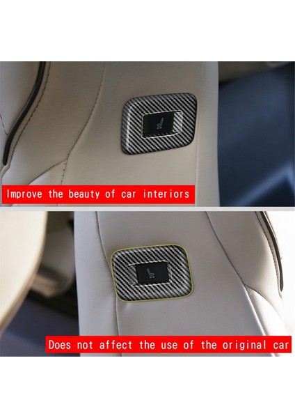 Araba Orta Sıra Koltuk Yan Düğme Çerçeve Karbon Fiber (Yurt Dışından) modelleri