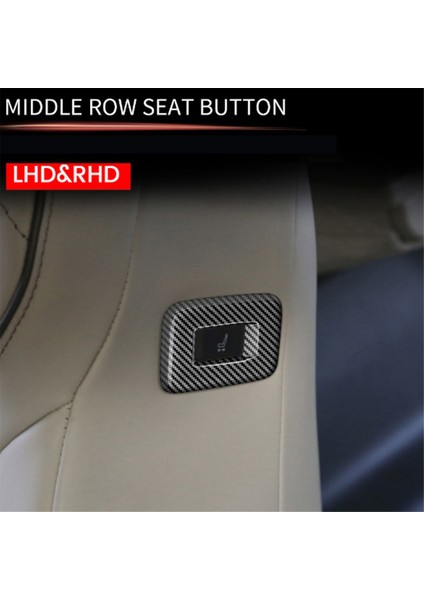 Araba Orta Sıra Koltuk Yan Düğme Çerçeve Karbon Fiber (Yurt Dışından) fırsatları